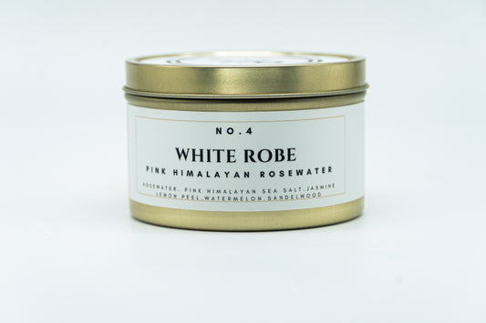 White Robe Pink Himalayan Rosewater - Wooden Wick Candle