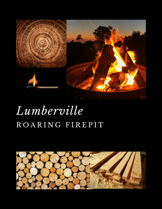 Lumberville - Roaring Firepit - Wooden Wick Candle