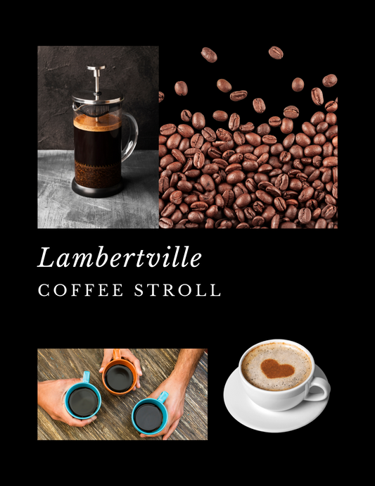 Lambertville - Coffee Stroll - Wooden Wick Candle