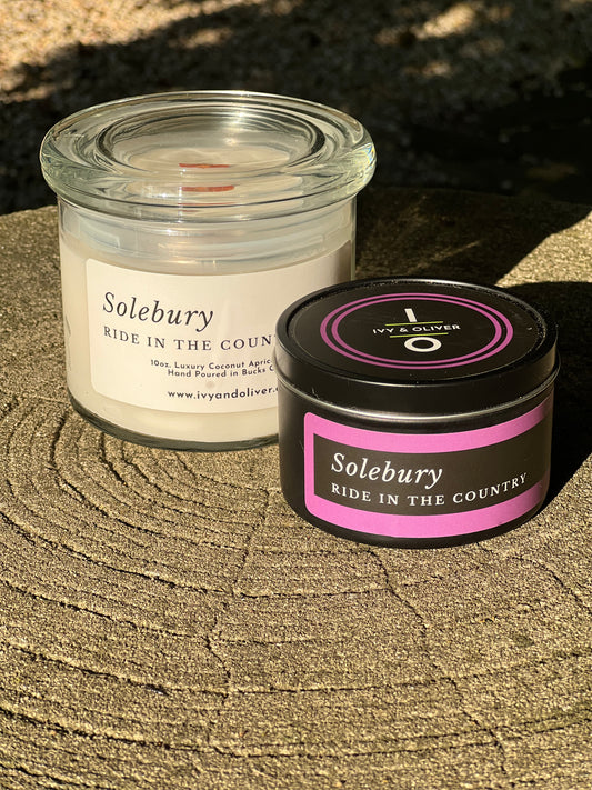 Solebury - Ride In The Country - Wooden Wick Candle