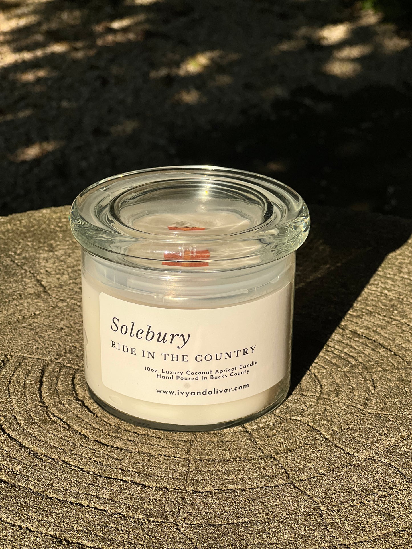 Solebury - Ride In The Country - Wooden Wick Candle
