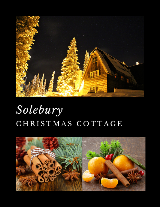 Solebury- Christmas Cottage - Wooden Wick Candle