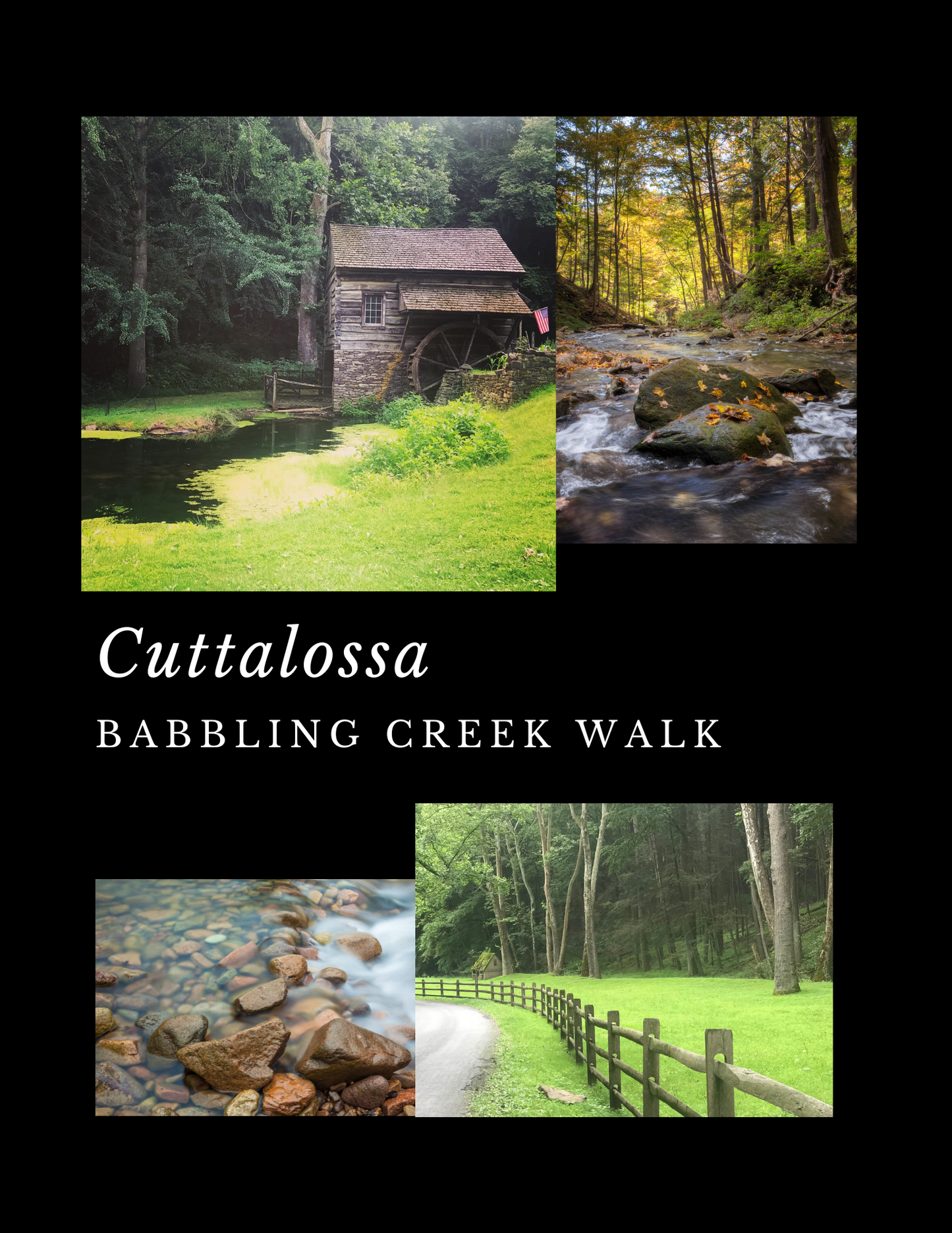 Cuttalossa - Babbling Creek Walk - Wooden Wick Candle