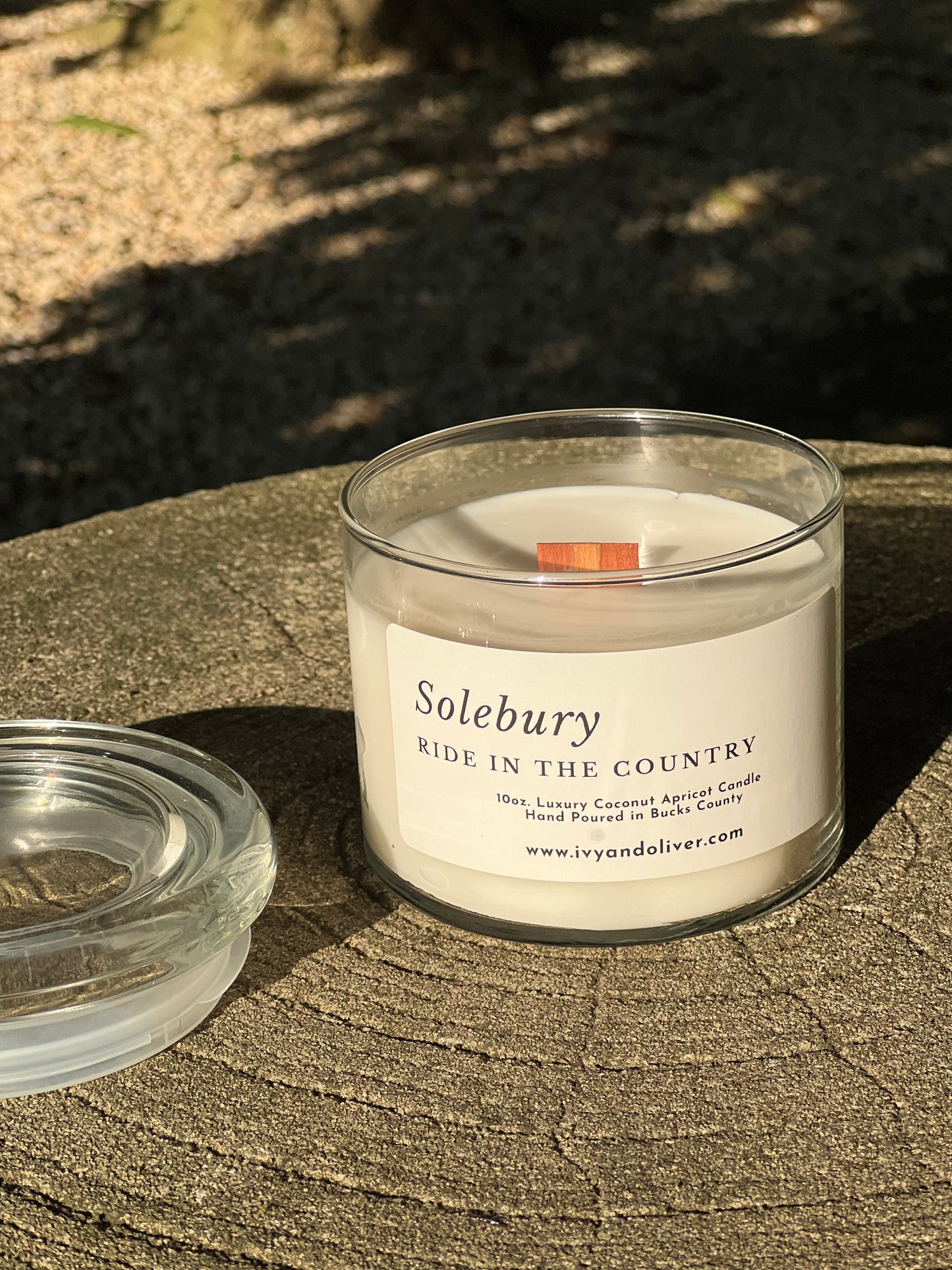 Solebury - Ride In The Country - Wooden Wick Candle