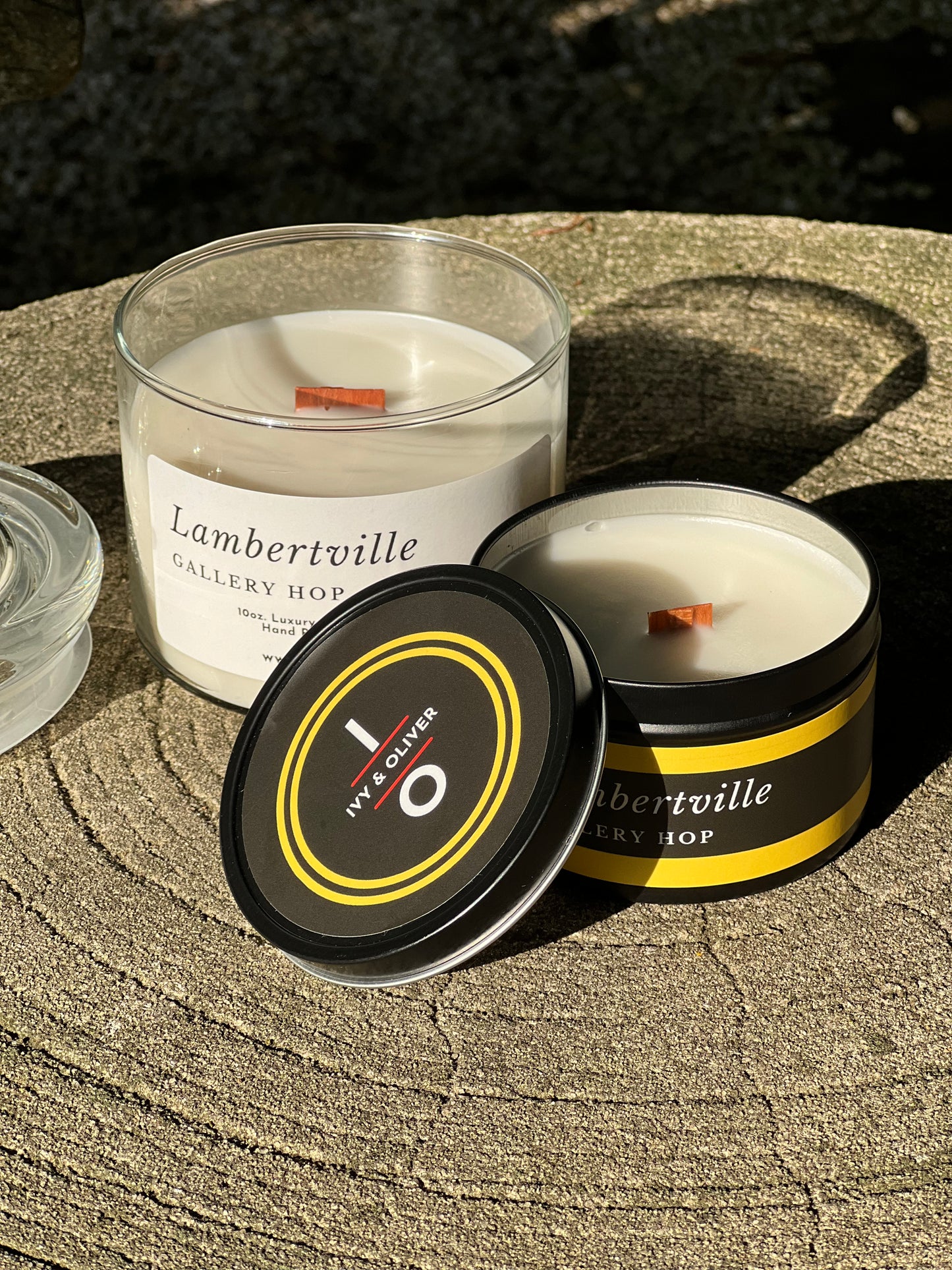Lambertville - Gallery Hop - Wooden Wick Candle