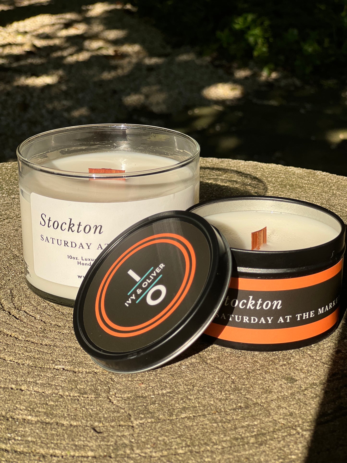 Stockton - Saturday At The Market - Wooden Wick Candle