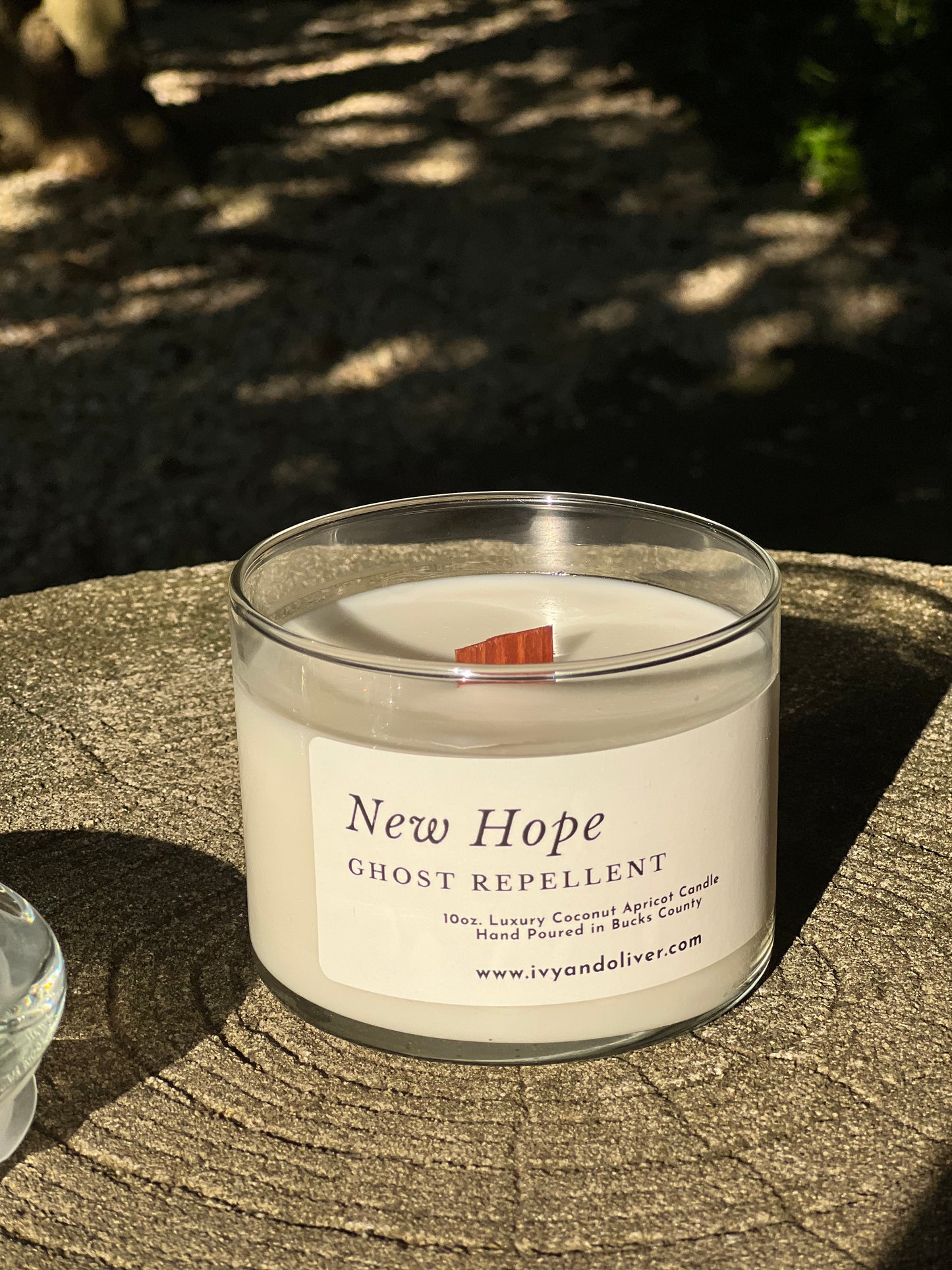 New Hope - Ghost Repellent - Wooden Wick Candle